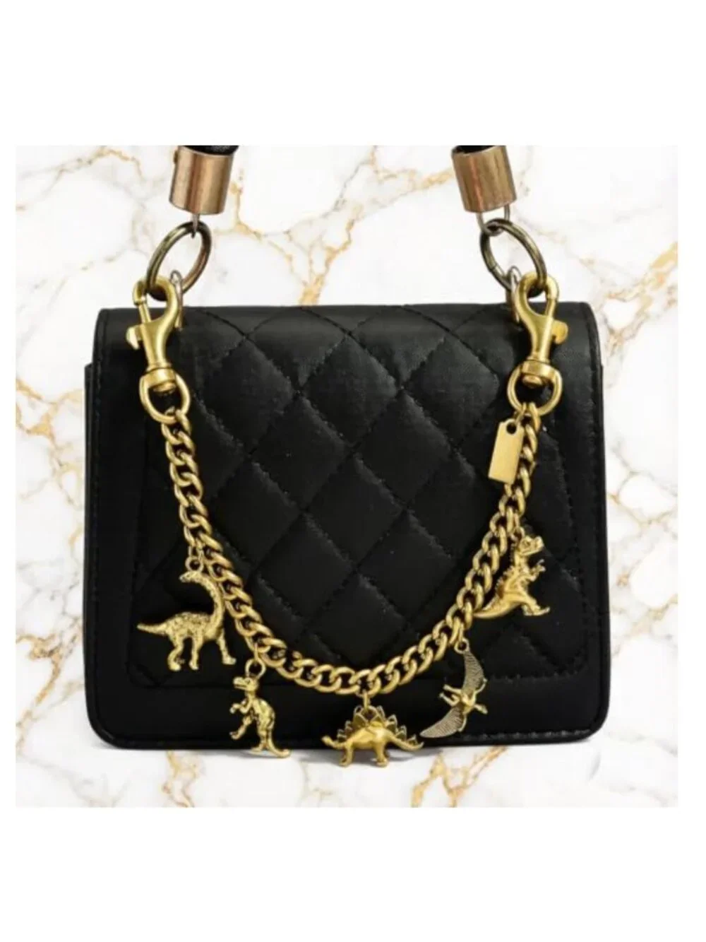 Durable Resin Alloy Bag Charms for Handbags Cute Dinosaur Keychain Decor